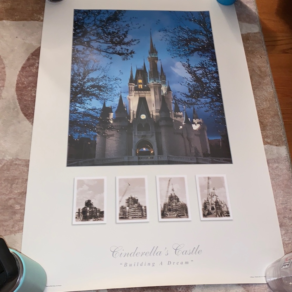 NWT Vintage Building A Dream Print by Walt Disney